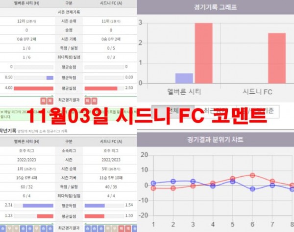 11월03일 시드니 FC 코멘트